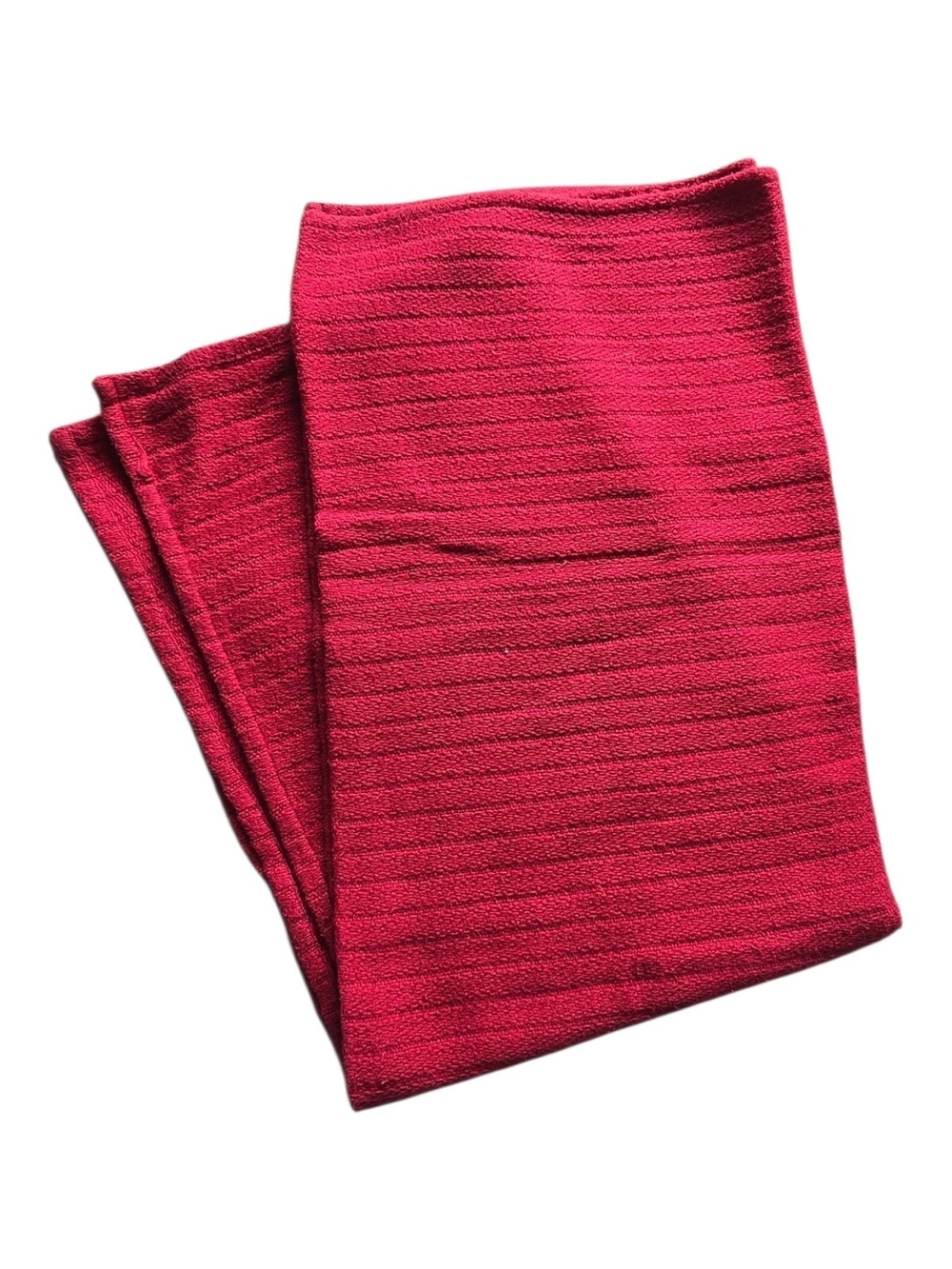 Pier 1 Hot Red Ribbed Throw Blanket